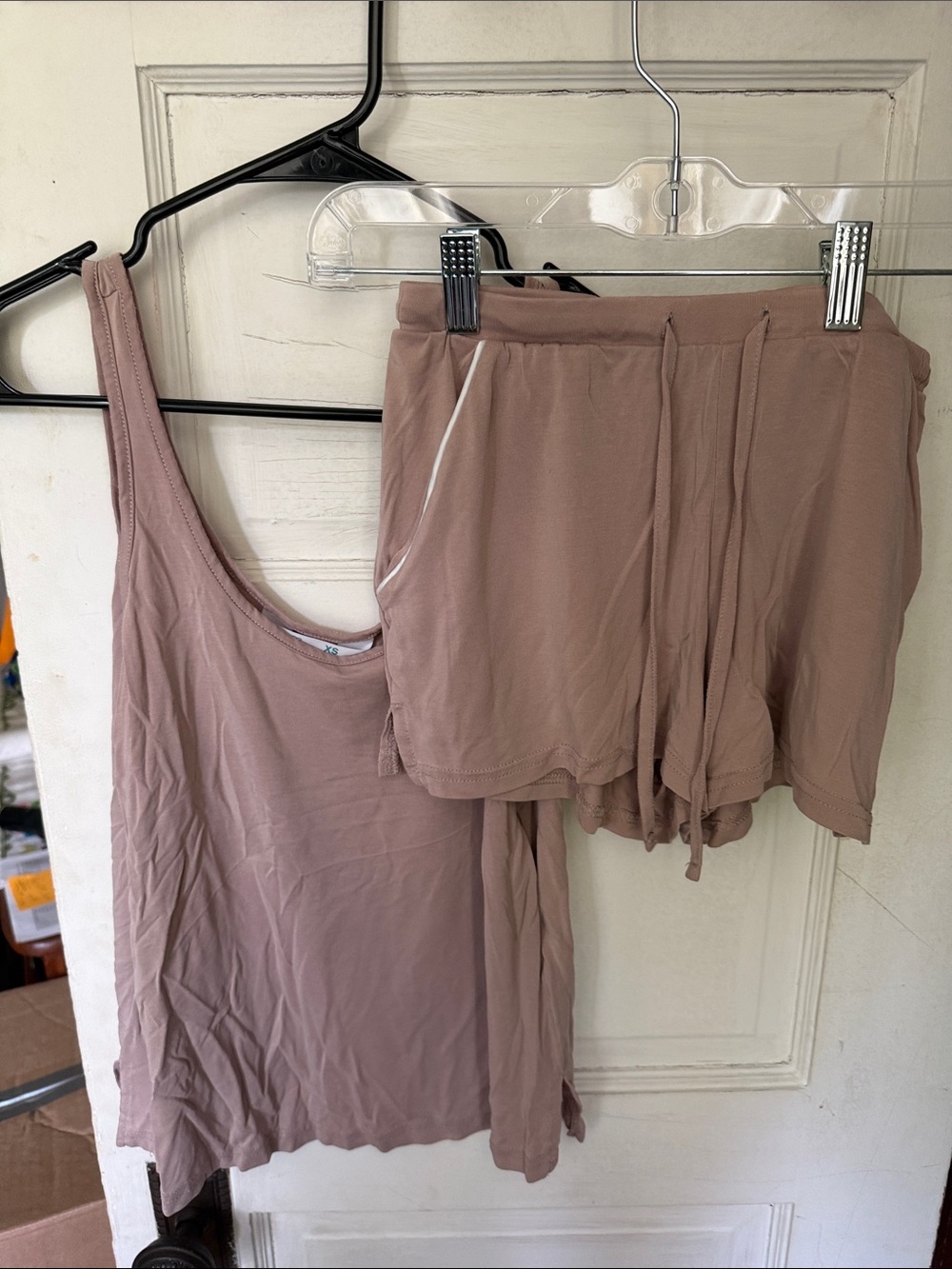 Primark Pink Tank Top & Lounge Shorts Set